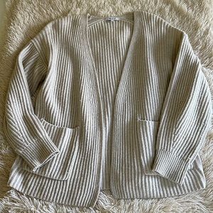 madewell beige cardigan